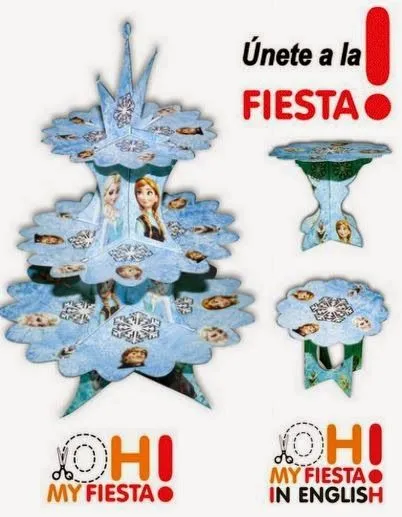 Frozen: Set de Stands para Cupcakes para Imprimir Gratis. | Ideas ...