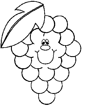 Frutas para dibujar pintar imprimir recortar y pegar | Laminas ...