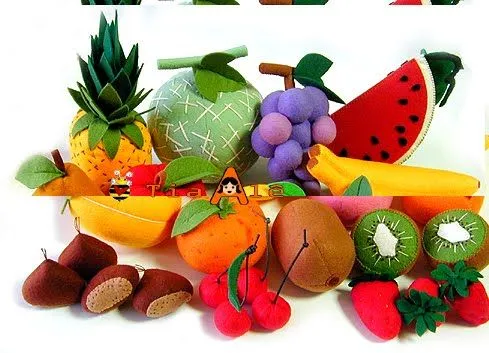 FRUTAS DE EVA E FELTRO - MODELOS E MOLDES | ´¯`··._.·Blog da Tia Alê