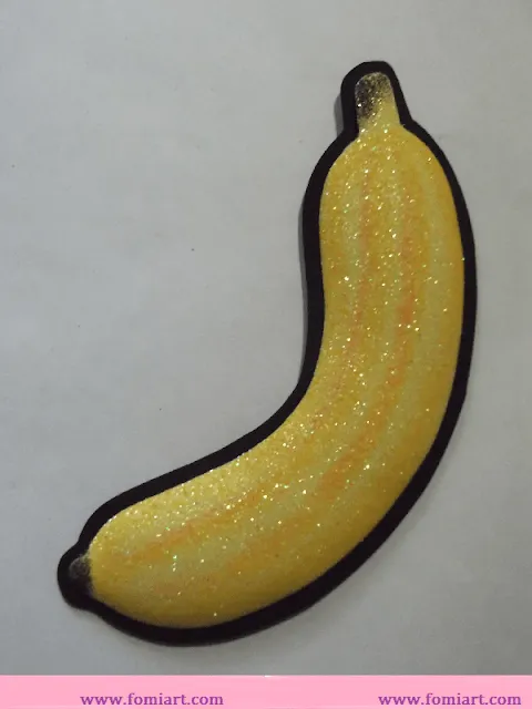 Frutas en fomi: manzana, naranja, piña, plátano, uvas. | Fomiart