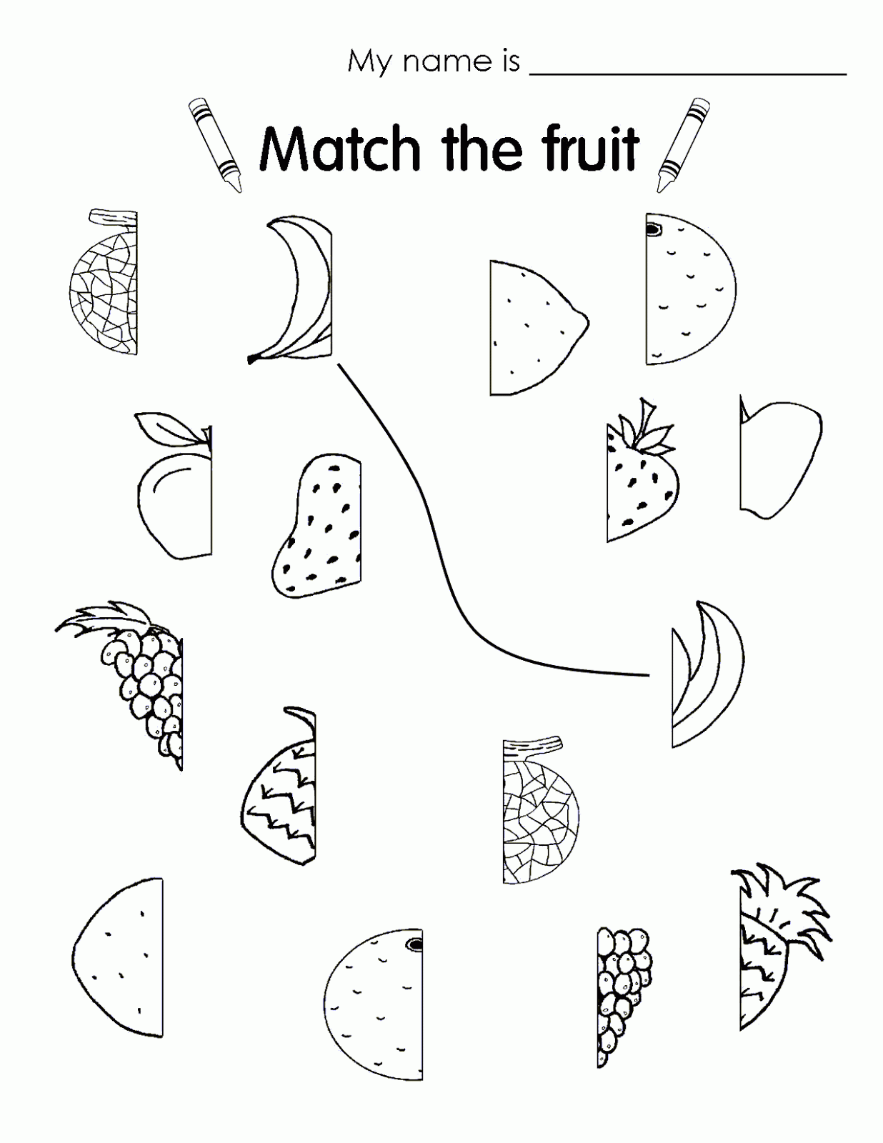 Frutas En Inglés Con Dibujos útiles Para Niños Que Quieran Pictures