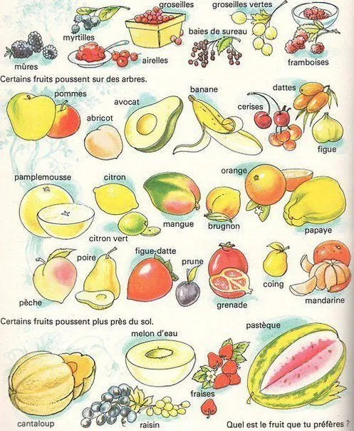 Frutas con sus nombres - Imagui