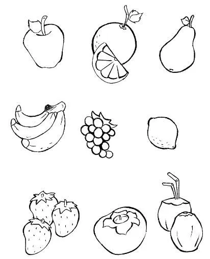 Desenhos Turma da Mônica Para Colorir: Frutas para colorir