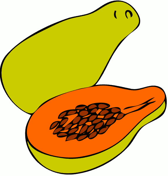 Dibujo de una papaya - Imagui