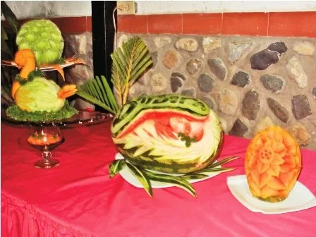 Frutas y verduras para la decoración