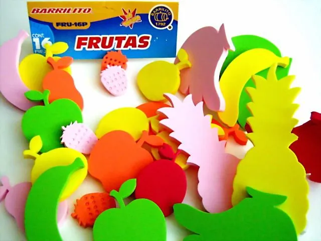 Frutas y verduras de goma eva - Imagui