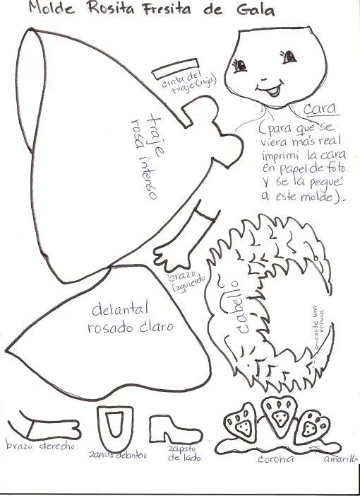 Moldes de princesas en goma eva para imprimir - Imagui