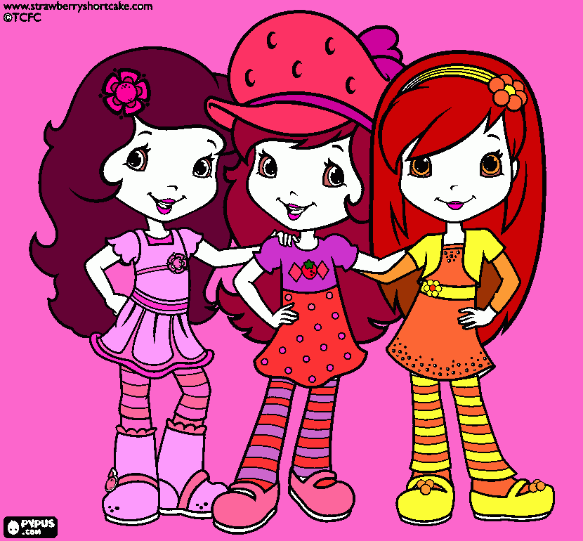 fresita Y Sus amigas Colouring Pages (page 3)