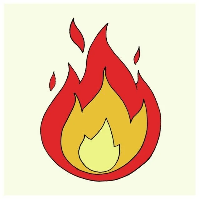 El fuego dibujo - Imagui