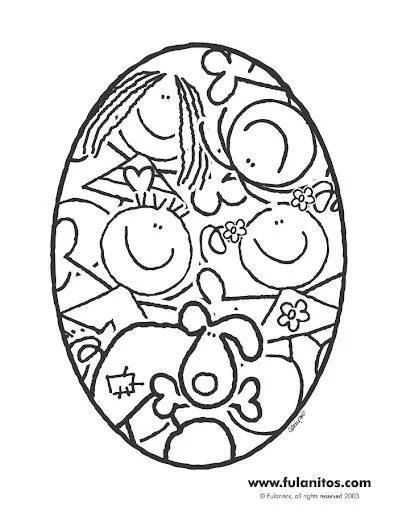 FULANITOS LAMINAS PARA PINTAR Y JUGAR