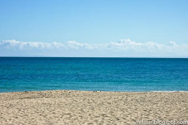 mi fular: Arena y mar (