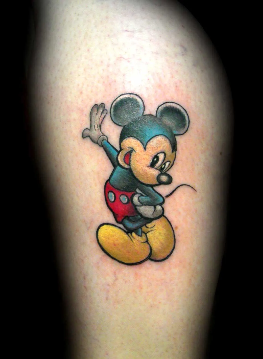 Full color Mickey Mouse tattoo by Jay Blackburn : Tattoos