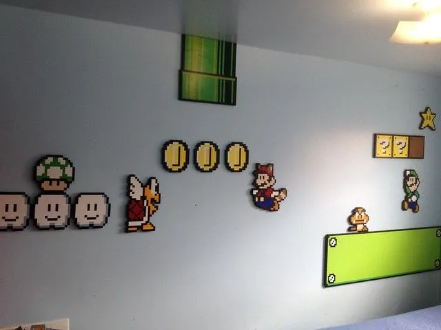 Full super Mario bros 3 wall pixel art | Flickr - Photo Sharing!