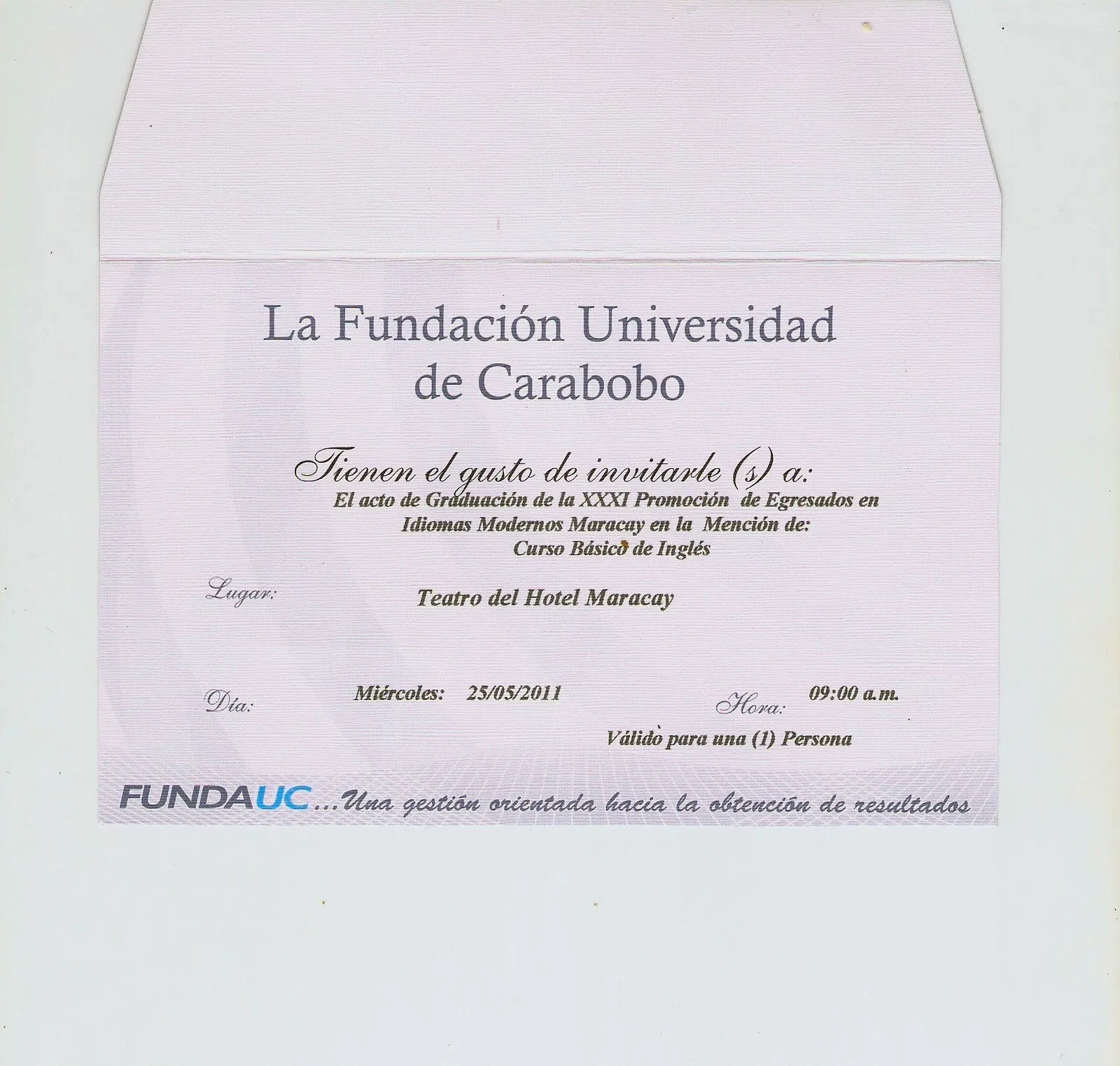 Fundauc Idiomas Maracay: abril 2011