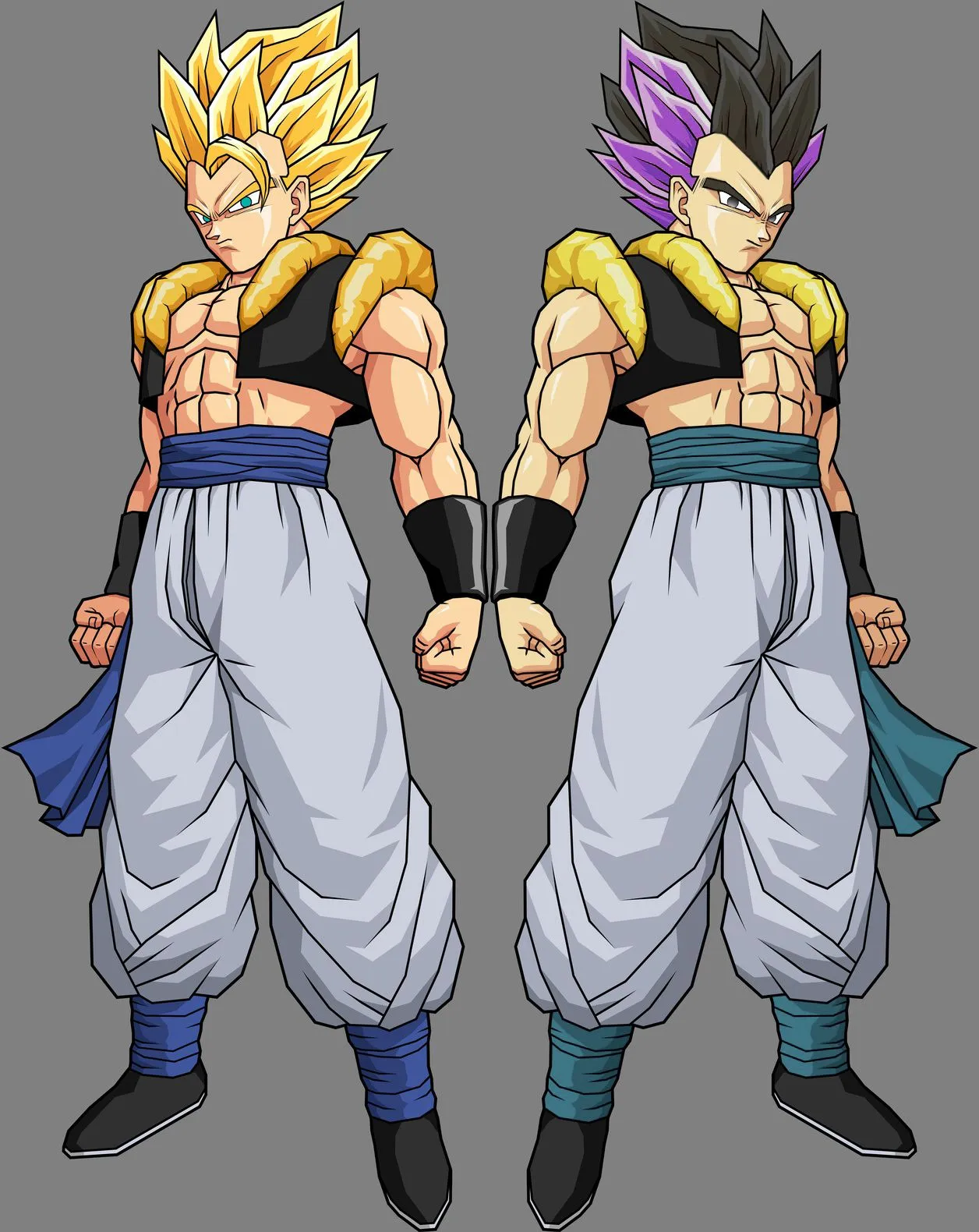 fusão goku+vegeta=gogeta DRAGON-BALL Z GT E AF