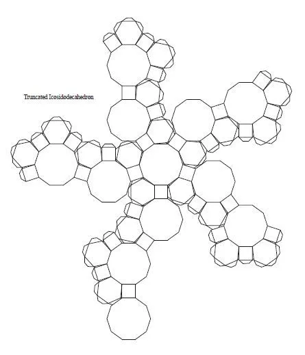 Para qué futuro educamos?: Icosidodecaedro truncado para armar