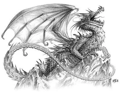 Dibujos a lápiz de dragones | Dibujos a lapiz