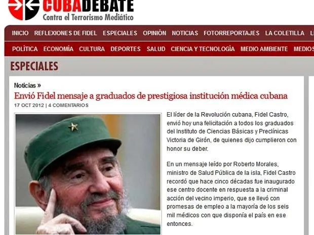 G1 - Imprensa de Cuba divulga mensagem de Fidel Castro - notícias ...