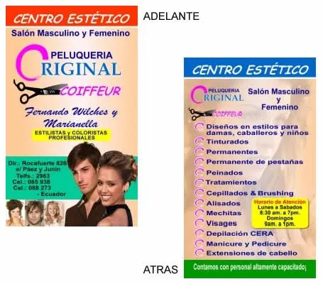 Gabinetes, Peluquerías, Centros de belleza | Kifito Tarjetas