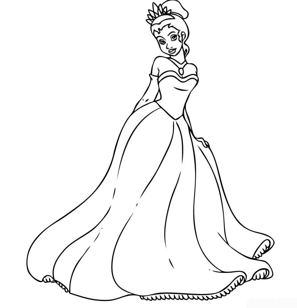 Galería de imágenes: Dibujos de princesas para colorear