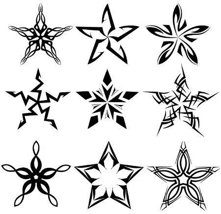 Dibujos de estrellas con tribales - Imagui