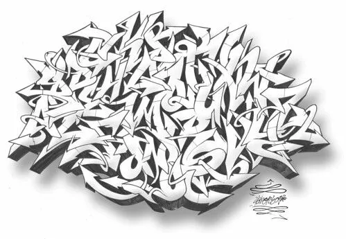 Abecedarios graffiti wildstyle - Imagui