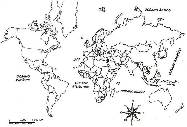 Maps For > Mapa Del Mundo Para Colorear