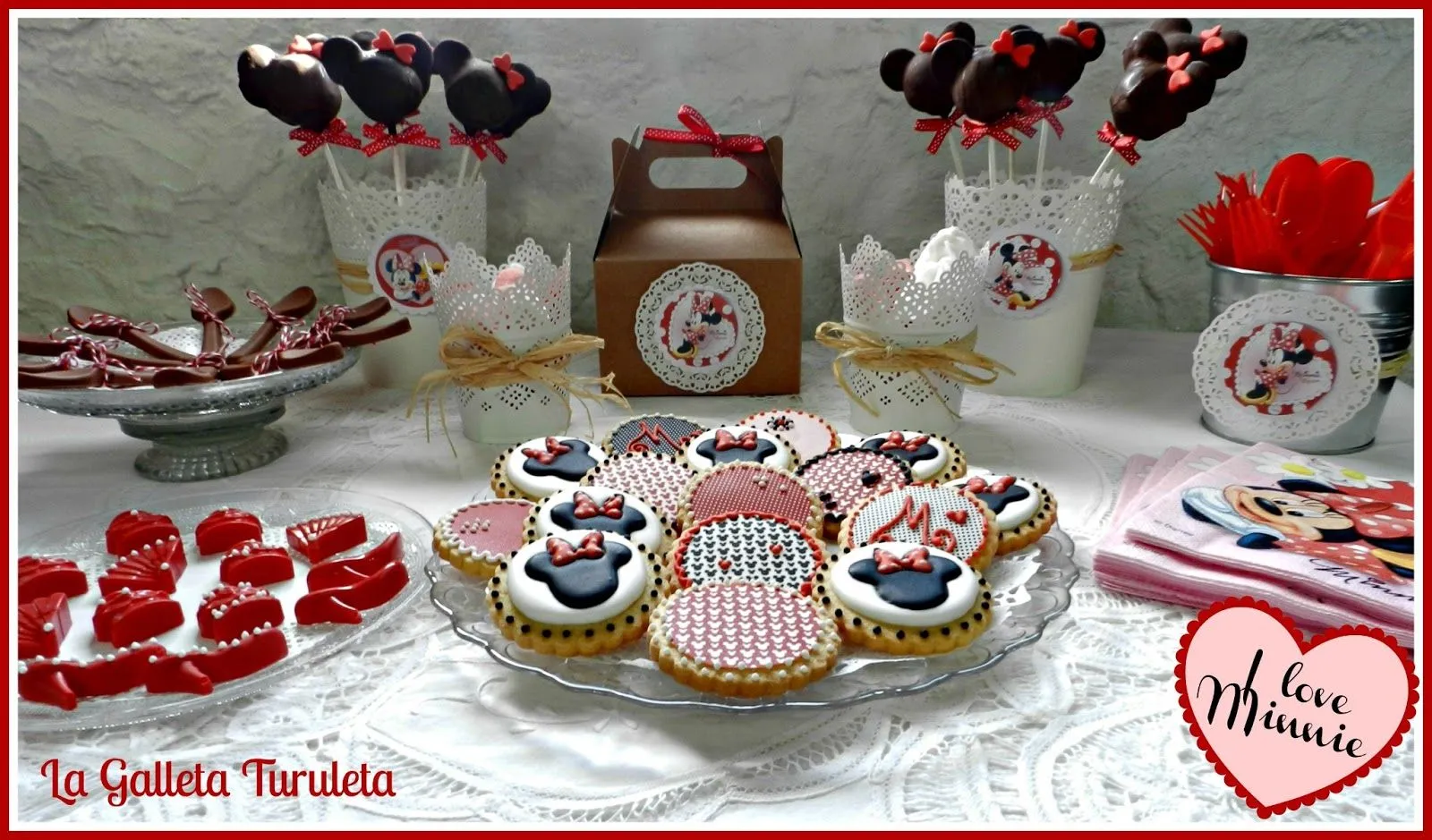 La galleta turuleta: Galletas Minnie para el cumple de Ana