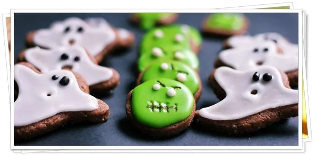 Galletas de Cacao y Almendras para Halloween | Recetas Para Torpes