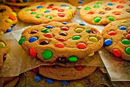 Galletas con chispas de colores - Imagui