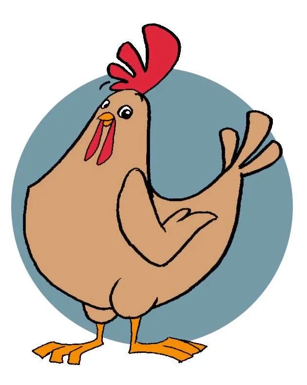 Gallina en caricatura - Imagui