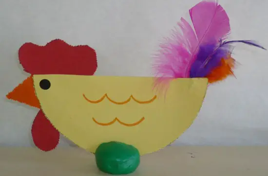 Gallina de Pascua con Cartulina | Manualidades Infantiles