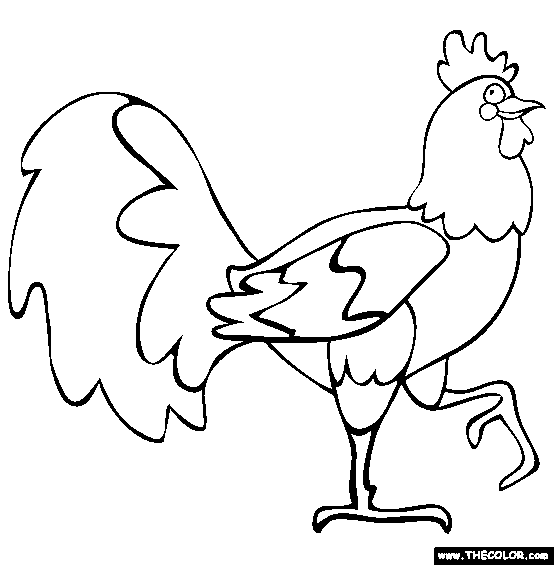 Gallo para colorear