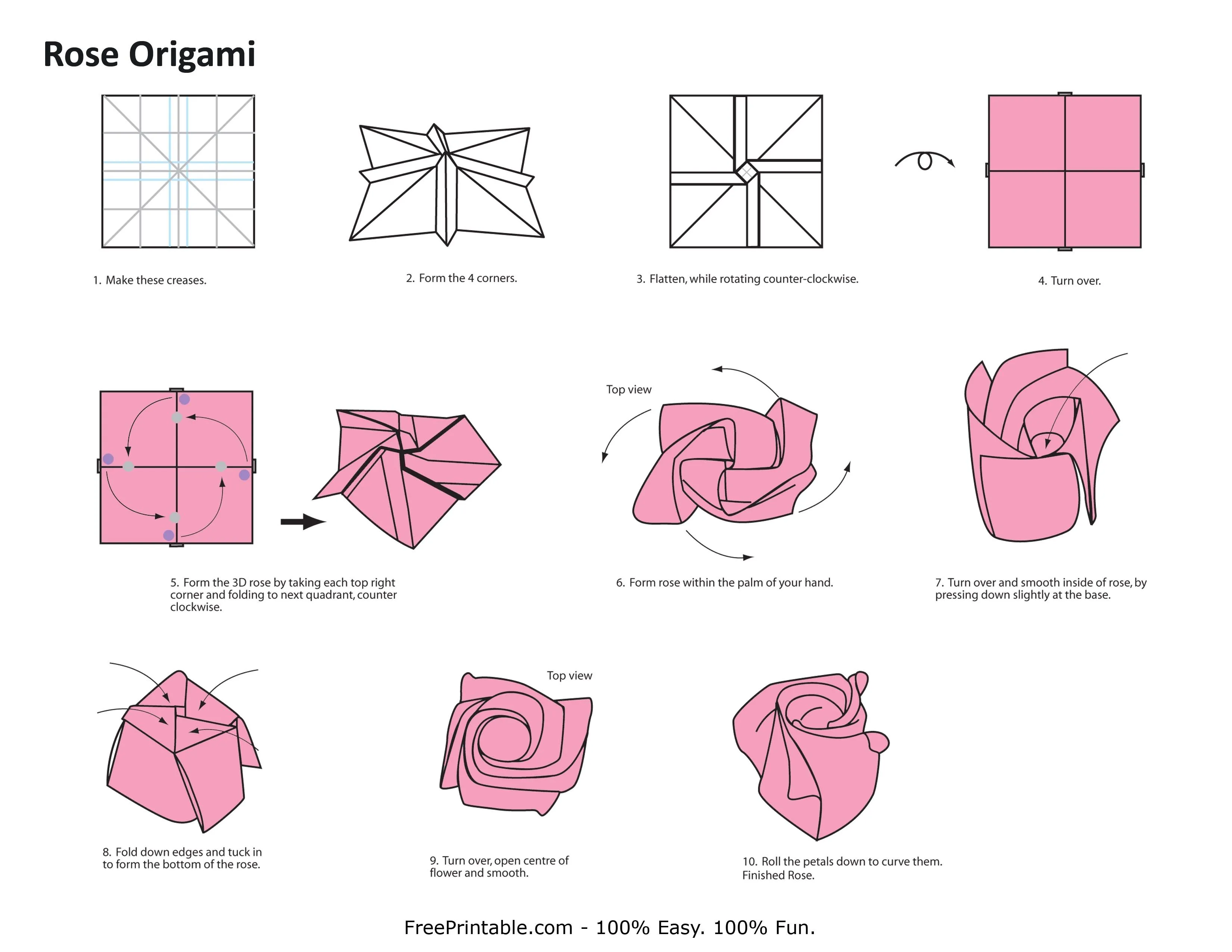 origami money roses