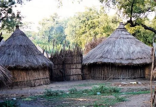 Gambela o la lucha por la vida Chozas de la tribu – Ser Turista