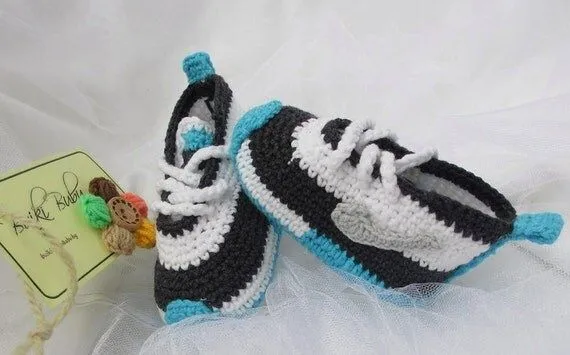 Ganchillo Nike zapatos tenis inspirados hecho a por BUBUCrochet