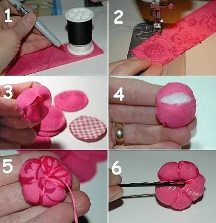 Como hacer ganchos de tela - Imagui