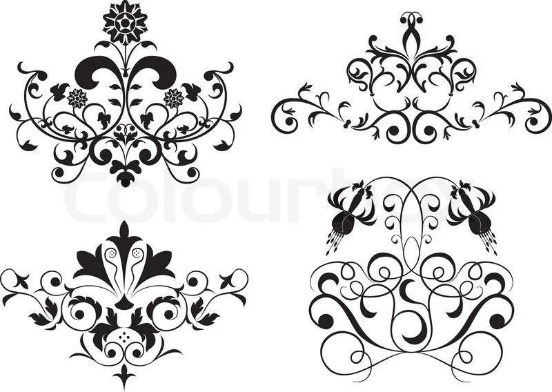 Collect element for design, set flower, vector illustration stock ...