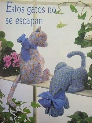 Gata Bacana: Molde Gatos Tecido