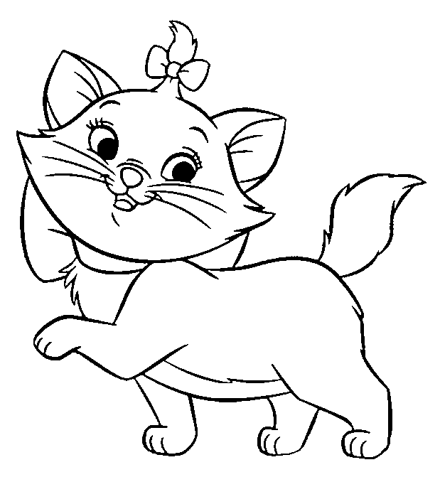 La gata marie de Disney para colorear - Imagui | Dibujos ...