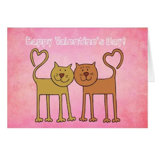 Gatitos de la tarjeta del día de San Valentín de Zazzle.