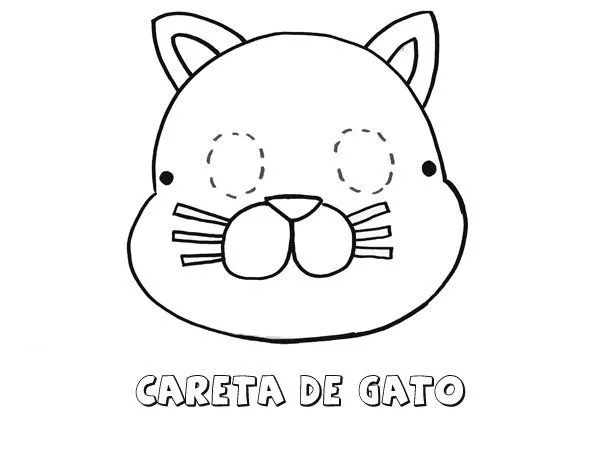 de gato. Dibujos para colorear con los niños