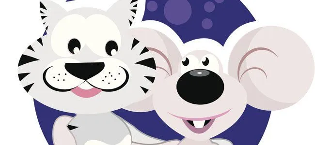 El gato y el ratón. Fábula de La Fontaine