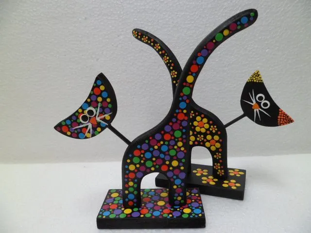 gatos en puntillismo - Buscar con Google | puntillismo | Pinterest ...