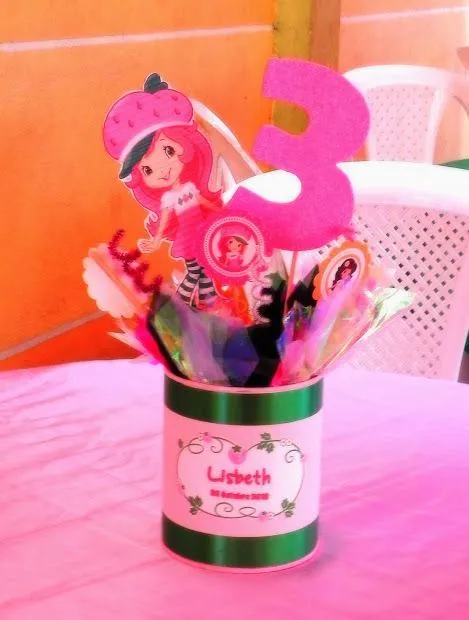 Gelatina y Centros de Mesas. Rosita Fresita. | Hechos por mi ...