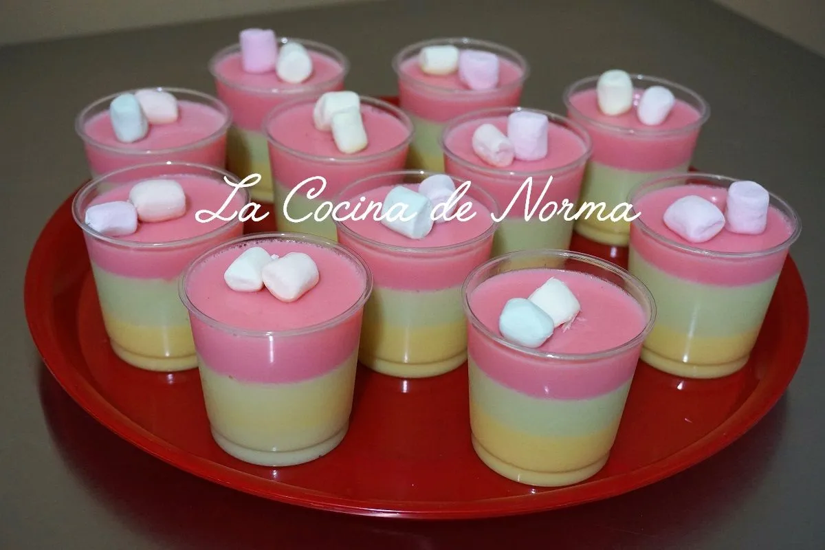 GELATINA DE MALVAVISCOS EN VASITOS ¡¡PARA MESA DE POSTRES!! - La Cocina de  Norma