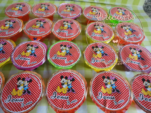 Gelatinas de Minnie y Mickey - Imagui
