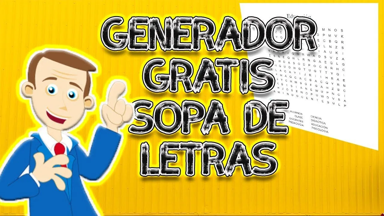 Generador de sopas de letras gratis 2020 - YouTube