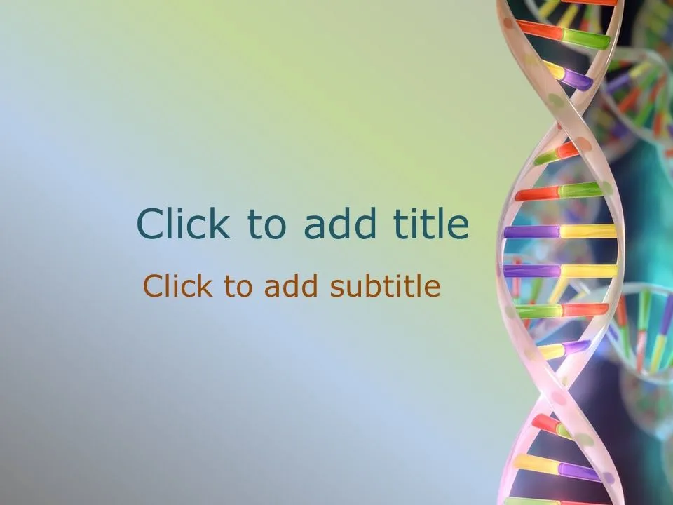 Genetics PowerPoint Template Free Download ~ Free Medical ...