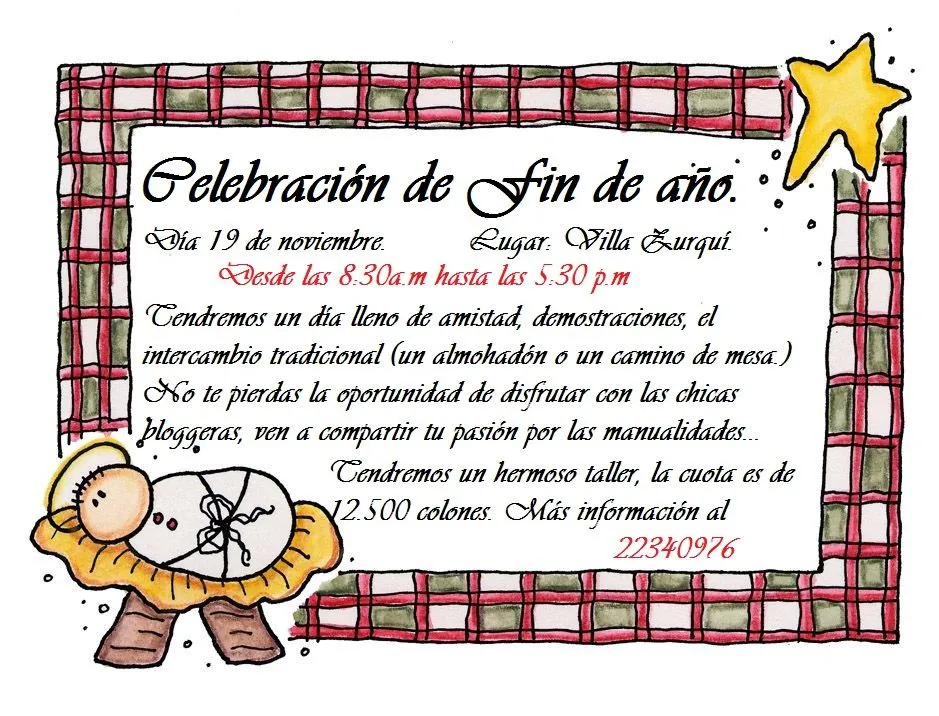 Geniales Ideas: Invitación fiesta fin de año.